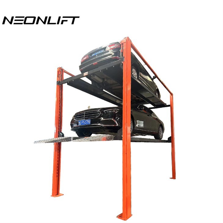 4 Post Parking Lift 3 Cars